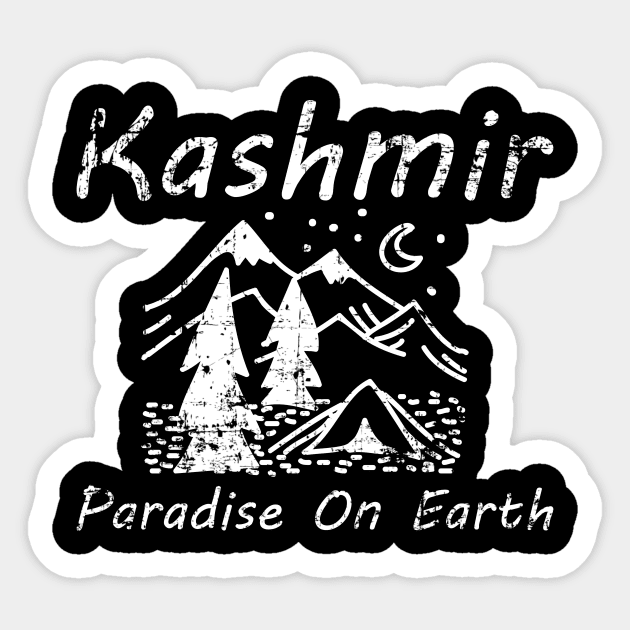 Kashmir Paradise On Earth Save Kashmir Before Making Hell Sticker by mangobanana